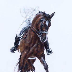 VALEGRO, print of Valegro, dressage, UNMOUNTED Limited edition print, gift for her, gift for him, dressage horse, wall art, dancing horse