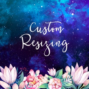 CUSTOM RESIZING, Add on für die Größenänderung der angebotenen Kartengrößen