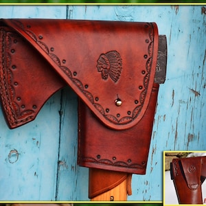 CUSTOM Handmade Leather Axe Sheath For Gransfors Bruk Small Forest Axe. Personalised, Left Or Right Handed (With Your Initials).