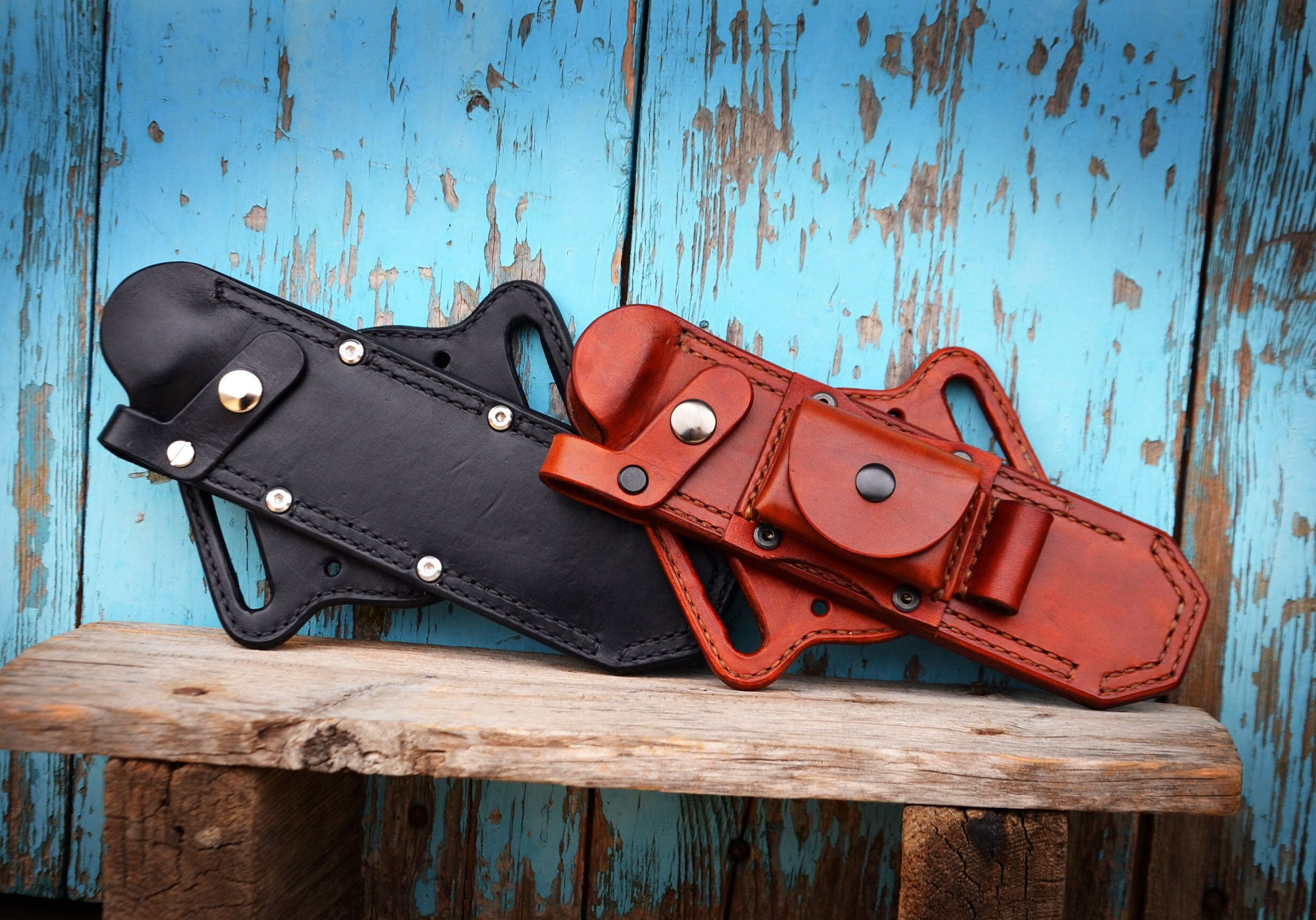 Crossdraw Knife Sheath - Custom Fit - Mr. Lentz Leather Goods