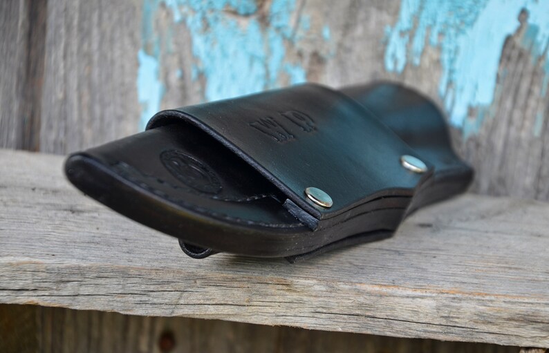 Funda De Cuero Para Cuchillos - Estuche Plegable Para Cinturón, Con Cierre A Presión, Para Navajas Y Multiherramientas