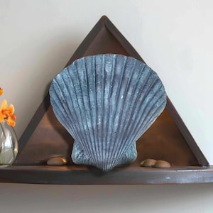 Eco-Friendly Seashell Urn - Perfect Tribute for sea Lovers and beachgoers  Scalloped Calico Shell urn