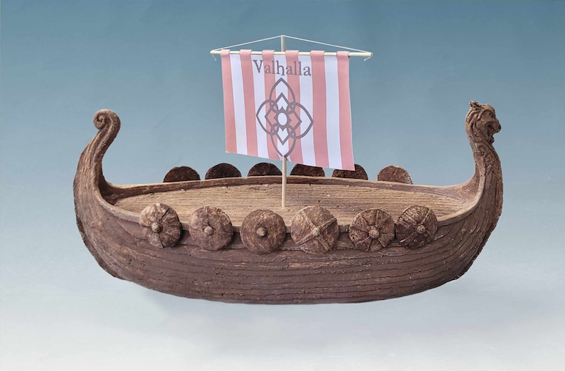 Viking Ship Urn, Biodegradable for Land or Water Burial Etsy