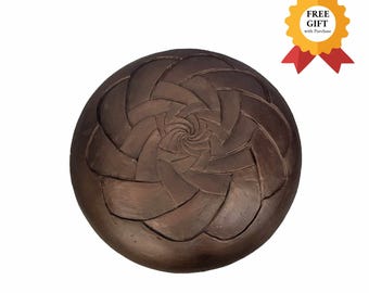 Beautiful floating sculpted bowl urn  An Eco-friendly Biodegradable urn for water or sea burials handmade urn