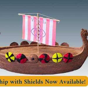 Viking Ship urn, Biodegradable: for land or water burial