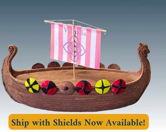 Viking Ship urn, Biodegradable: for land or water burial