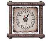 Industrial Wall Clock Vintage 3rd leather anniversary gift personalised minimalist design wall decor kitchen clock mid century leather gift