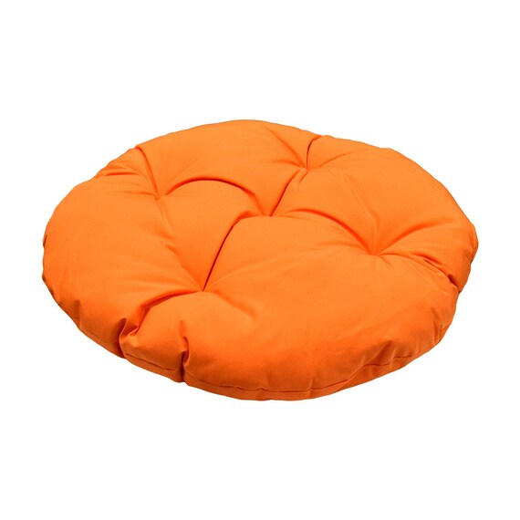 33 Round Orange Soft Replacement Cushion Pillow Pad Seat Cover Egg Hanging Wicker Swing Chair