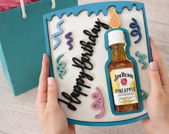 Birthday Gift Shots Mini Bottle Holder