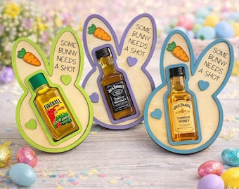 Easter bunny shooter mini bottle holder