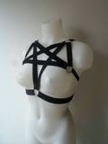 Pentagram elastic harness black and white XS-XXXL product logo