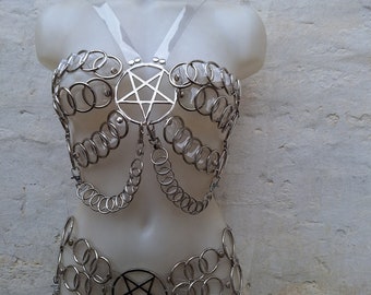 clear vynil  two piece harness