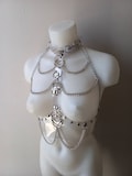 Transparent vinyl chest harness XS-XL product logo