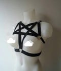 Pentagram elastic harness product logo