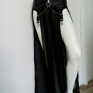 Vegan leather garter skirt image 4