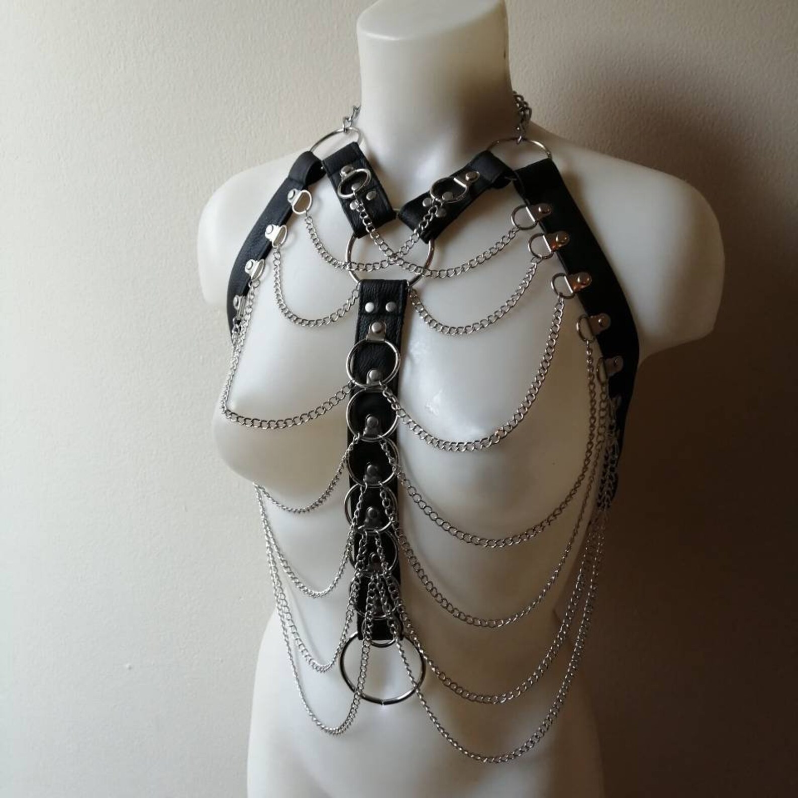 Rib cage chain harness Etsy