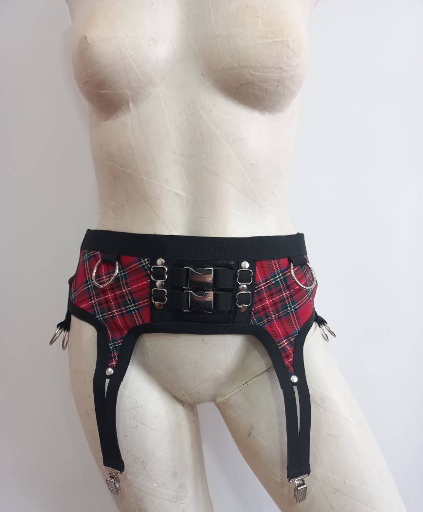 Faux Leather Garter Belt Etsy