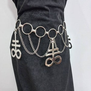 chain belt ( leviathan, crescent moon,thelema)