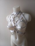 white/ black elastic harness XS-XXXL product logo