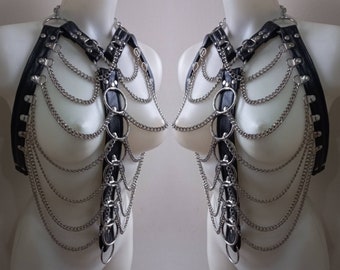 Rib cage chain harness XS-XXXL