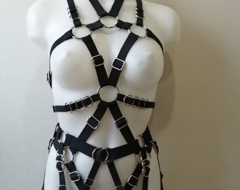Full body elastic harness