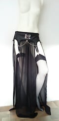 Chained maxi garter skirt black XS-XXXL product logo