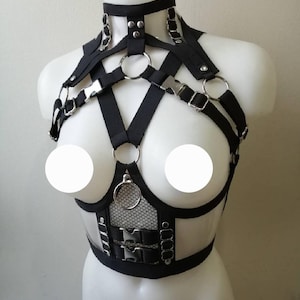 Vynil underbust harness