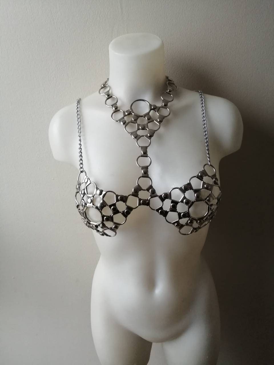 NEW (RED) PLUGGED LOGO METAL BRA