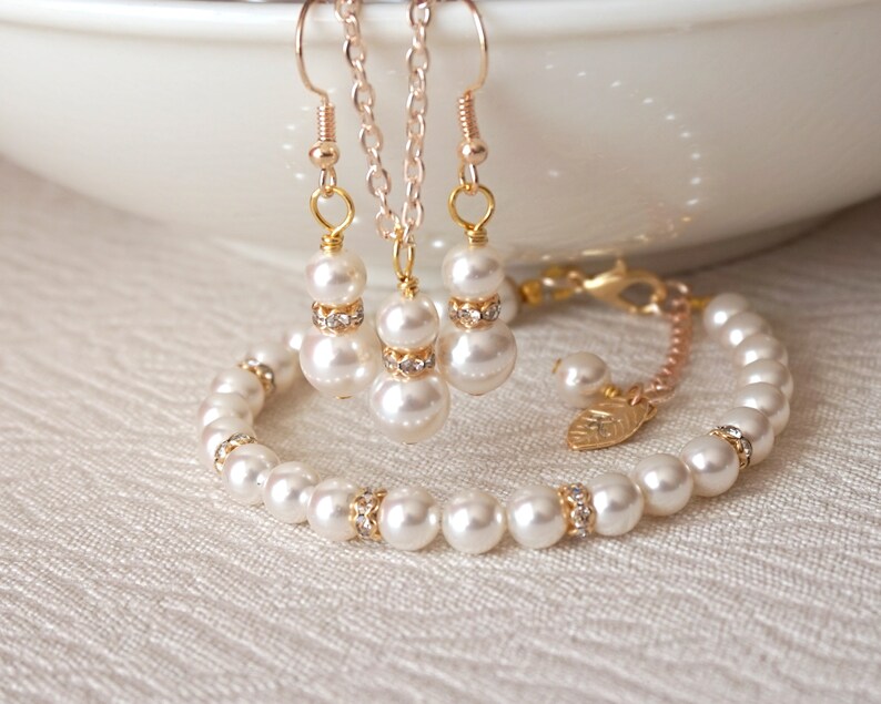 rose gold jewelry bridesmaid