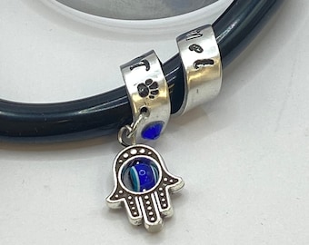 Stethoscope ID Tag with charm, Silver Bee Charm, Stethoscope Charm, ID Tag, Stethoscope Name Tag, Nurse Graduation Gift, Nurse Accessories