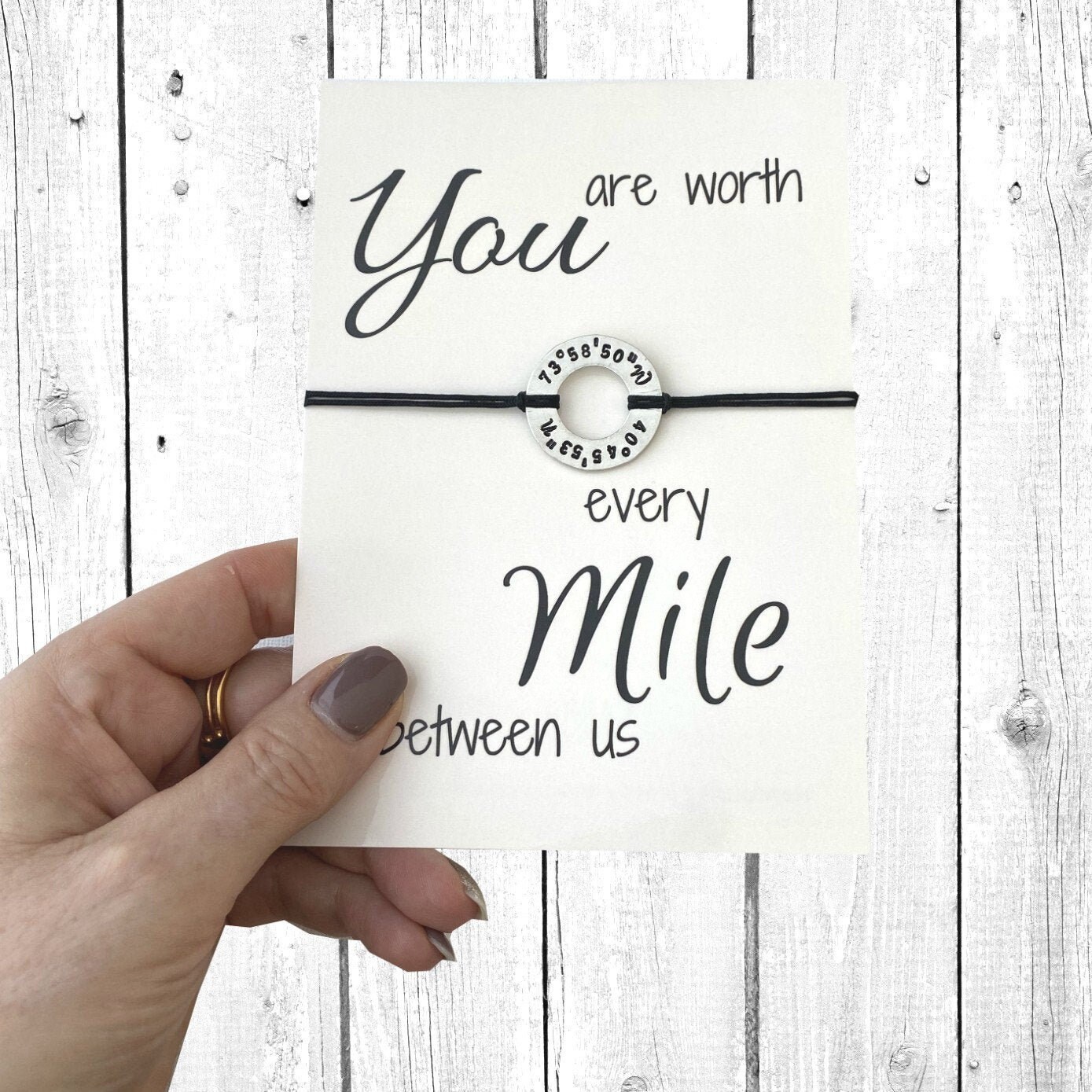 Anniversary gifts for men, Coordinate Bracelet, Couples bracelet, Lat…