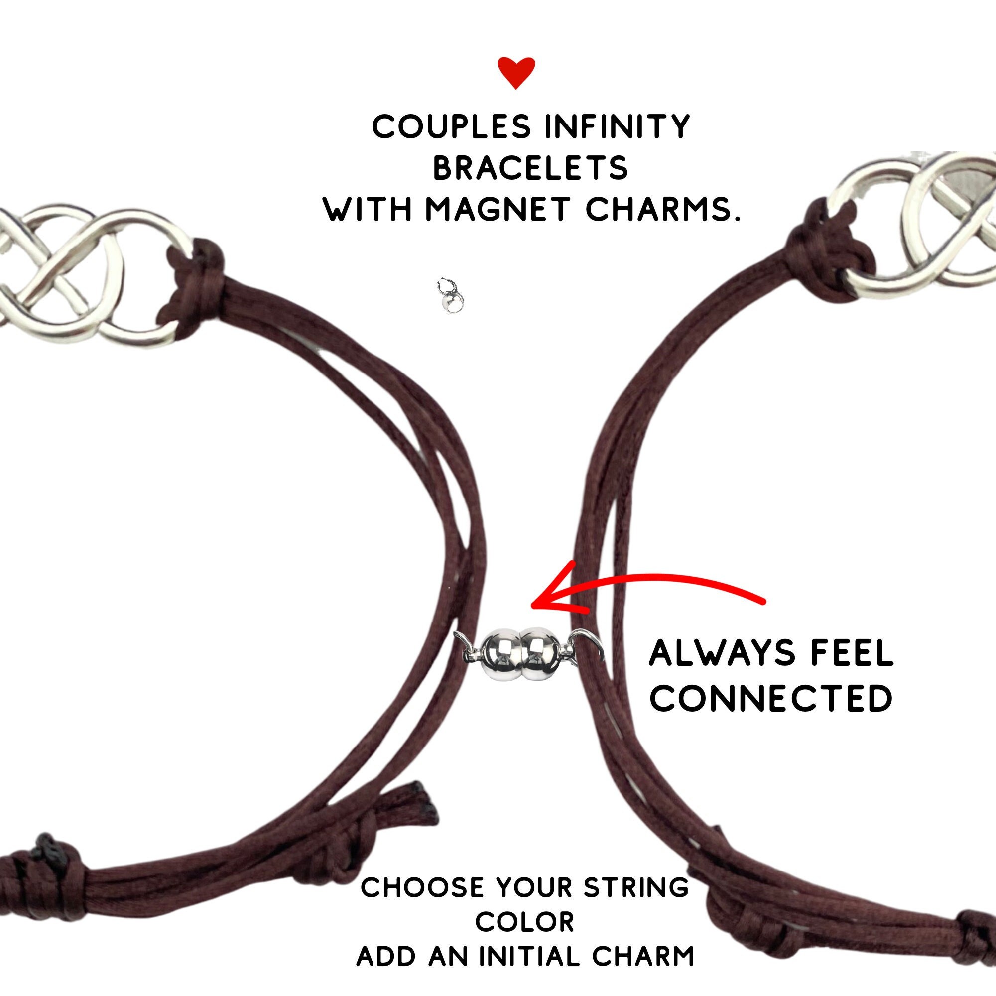 Infinity bracelet 2024 couple magnet