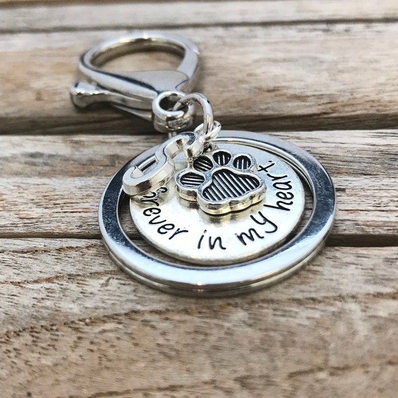 Dog Loss Keychain Dog Memorial Keyring Pet Loss Gift Etsy