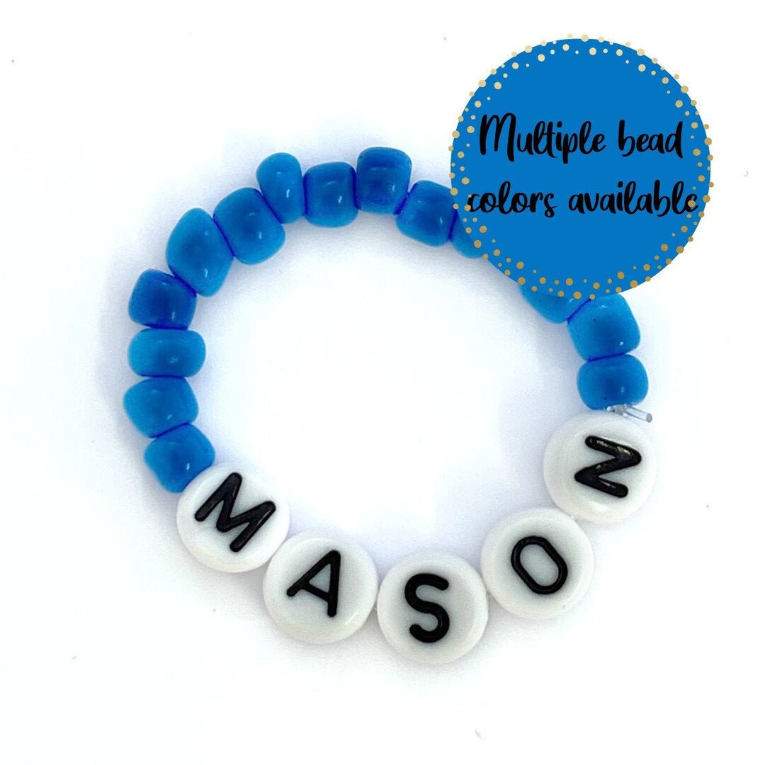 Personalized Childrens Seed Beaded Name Bracelet ID Bracelet Etsy