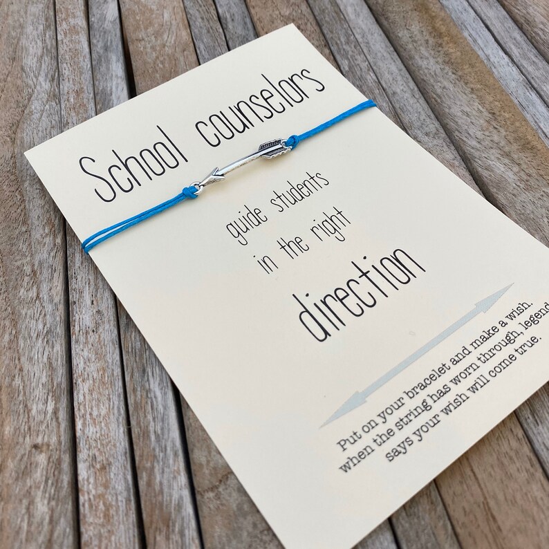 School Counselor Wish Bracelet Counselor Gifts Guidance | Etsy