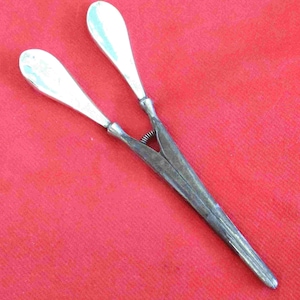 Antique Sterling Silver Handled Glove Stretchers, Chester 1922