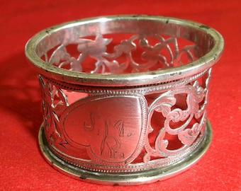 アンティークの純銀製ナプキンリング、19世紀 - Etsy 日本