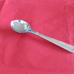 Large Vintage Georg Jensen Sterling Silver Dessert Spoon - Denmark