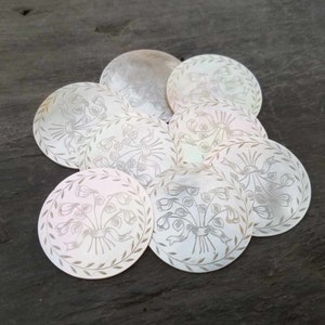 4 fichas antiguas chinas de nácar grabadas a mano para juegos de azar, fichas de jugador, fichas de juego chinas, fichas de juego, juegos de azar orientales