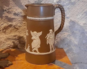 アンティーク ウェッジウッド ジャスパーウェア スタイル 天使の天使