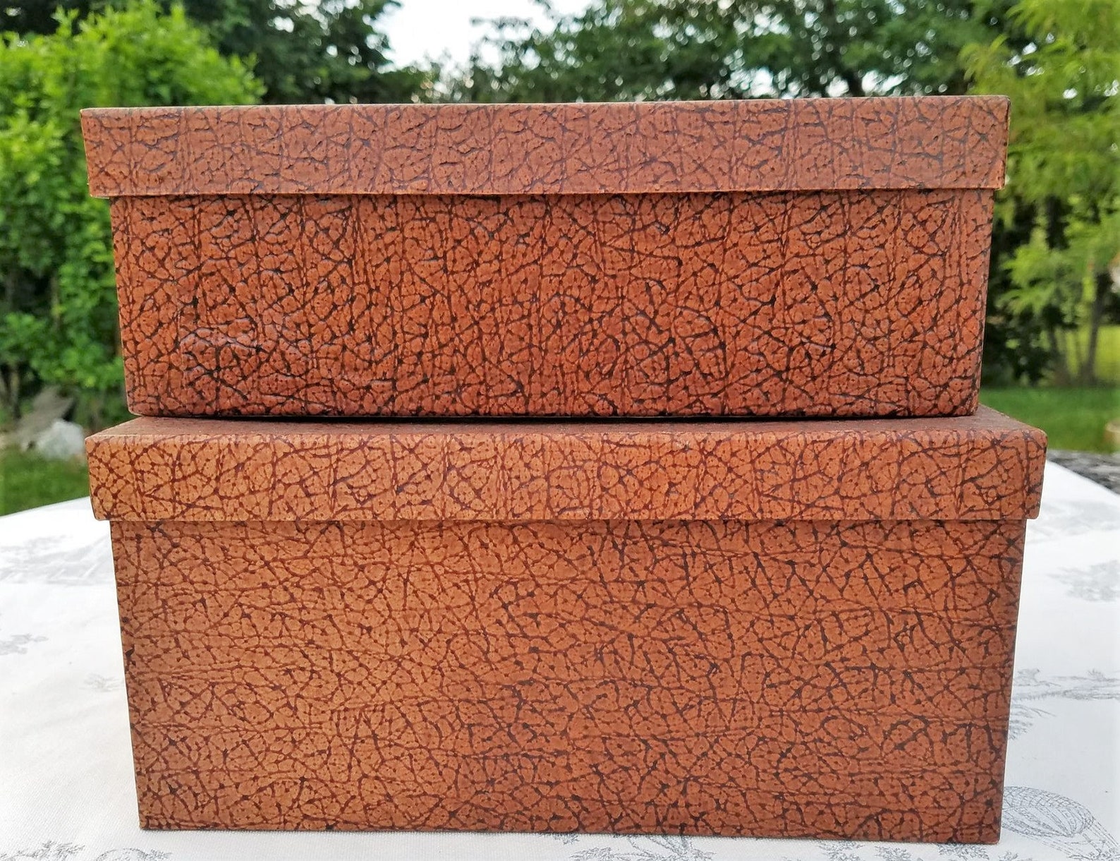 2 Vintage Französisch Art-Deco-Aufbewahrungsboxen Büro | Etsy