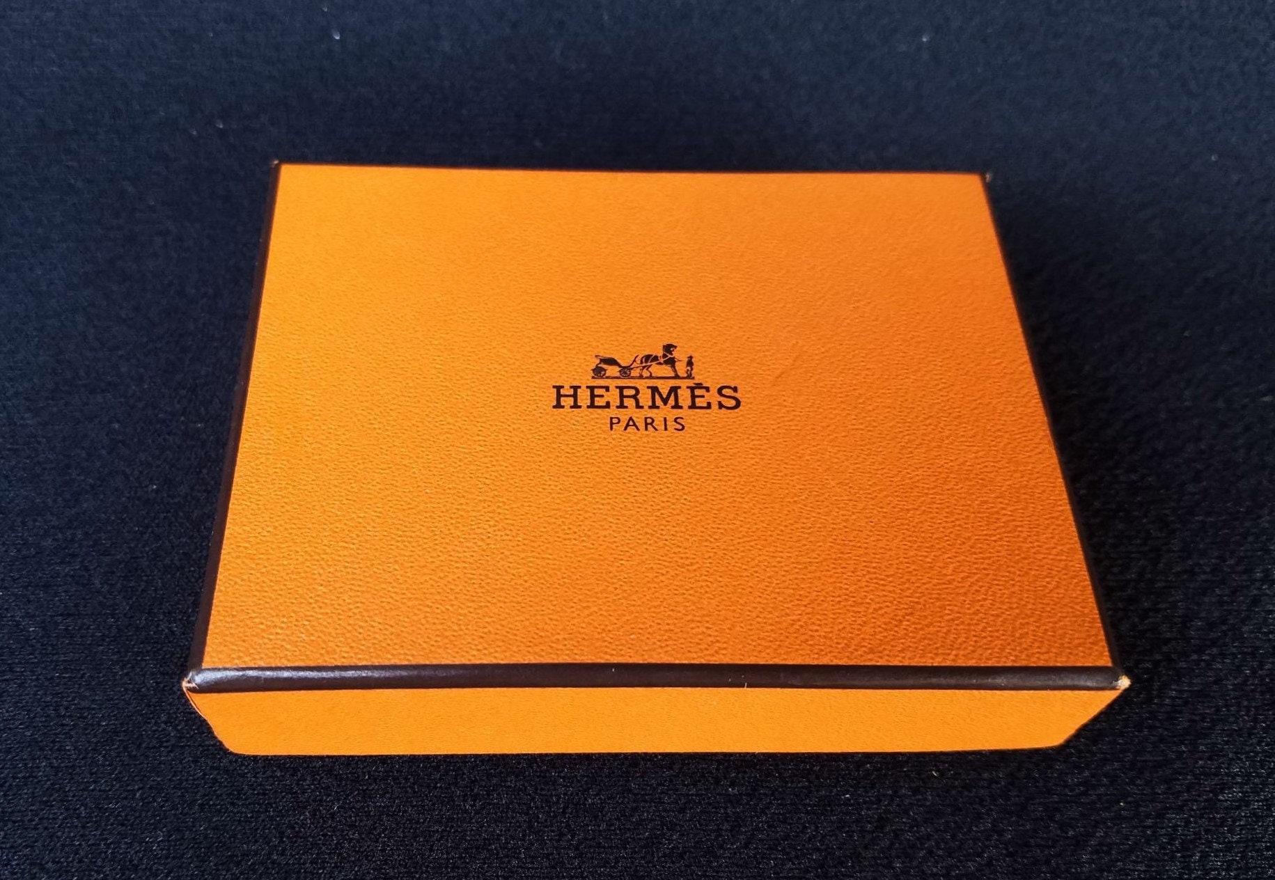 Authentic Empty Hermes Scarf Box & Orange Shopping Gift Paper Bag 17”x  11”x 4"