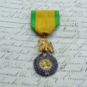 Original WW1 Full Sized French Médaille Militaire Medal & Ribbon,French Militaria,French Medal,Medal Collectors Gift Idea,La Grande Guerre