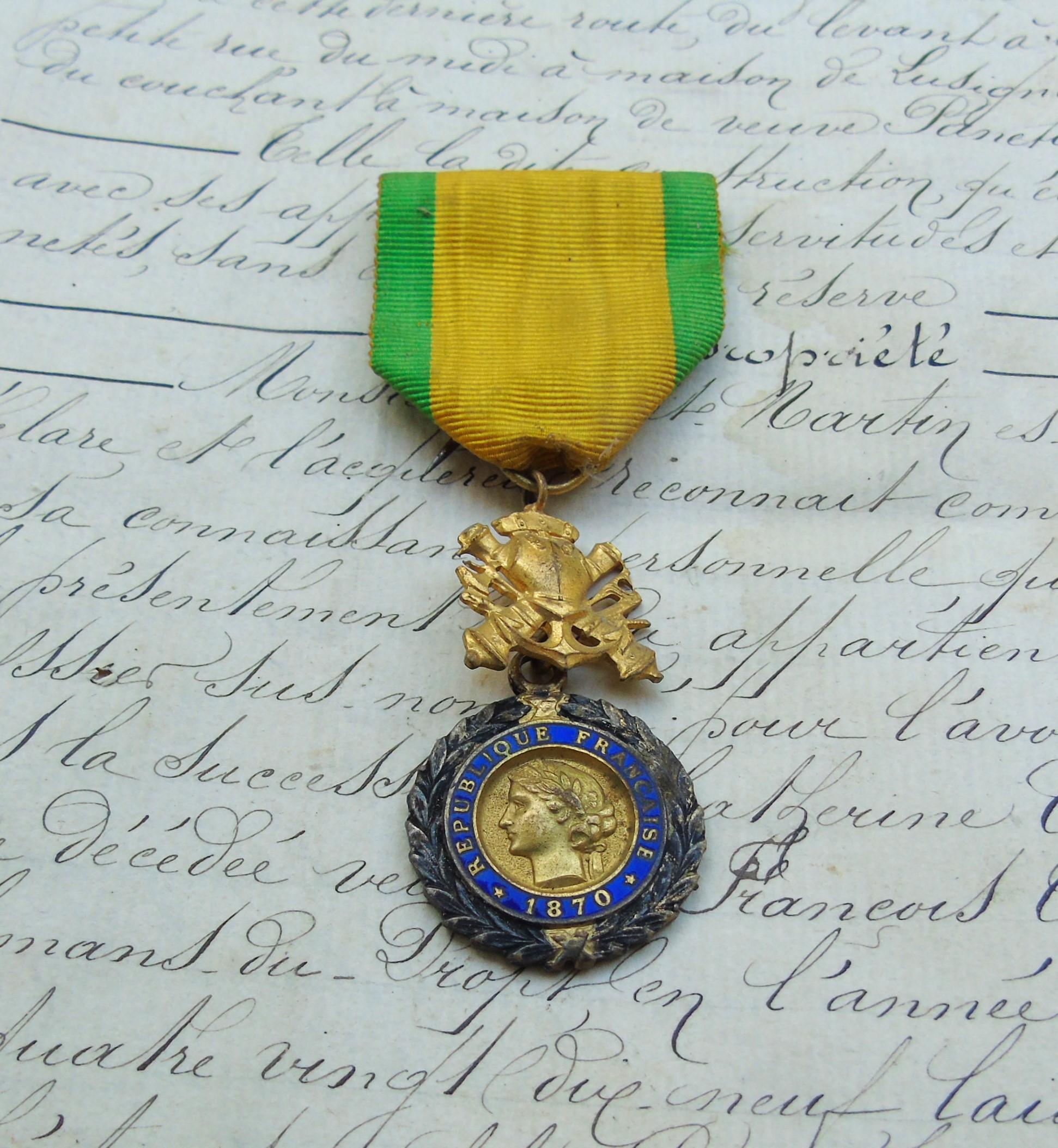 MÉDAILLE COMMÉMORATIVE DE LA GRANDE GUERRE, Créée En 1920, Première Guerre Mondiale. 25128