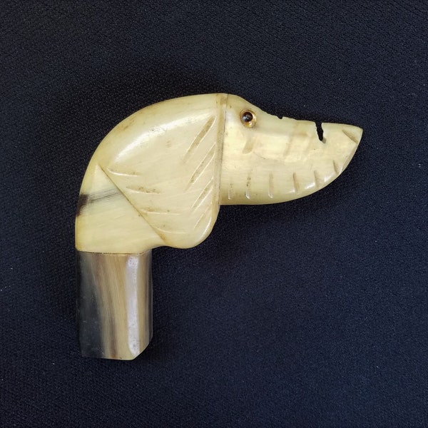 Unusual Vintage French 1930-40's Bakelite Afghan Dog Head Parasol - Cane - Umbrella Handle,Vintage Accessory,Crafting-Sewing Canine,Pooch,