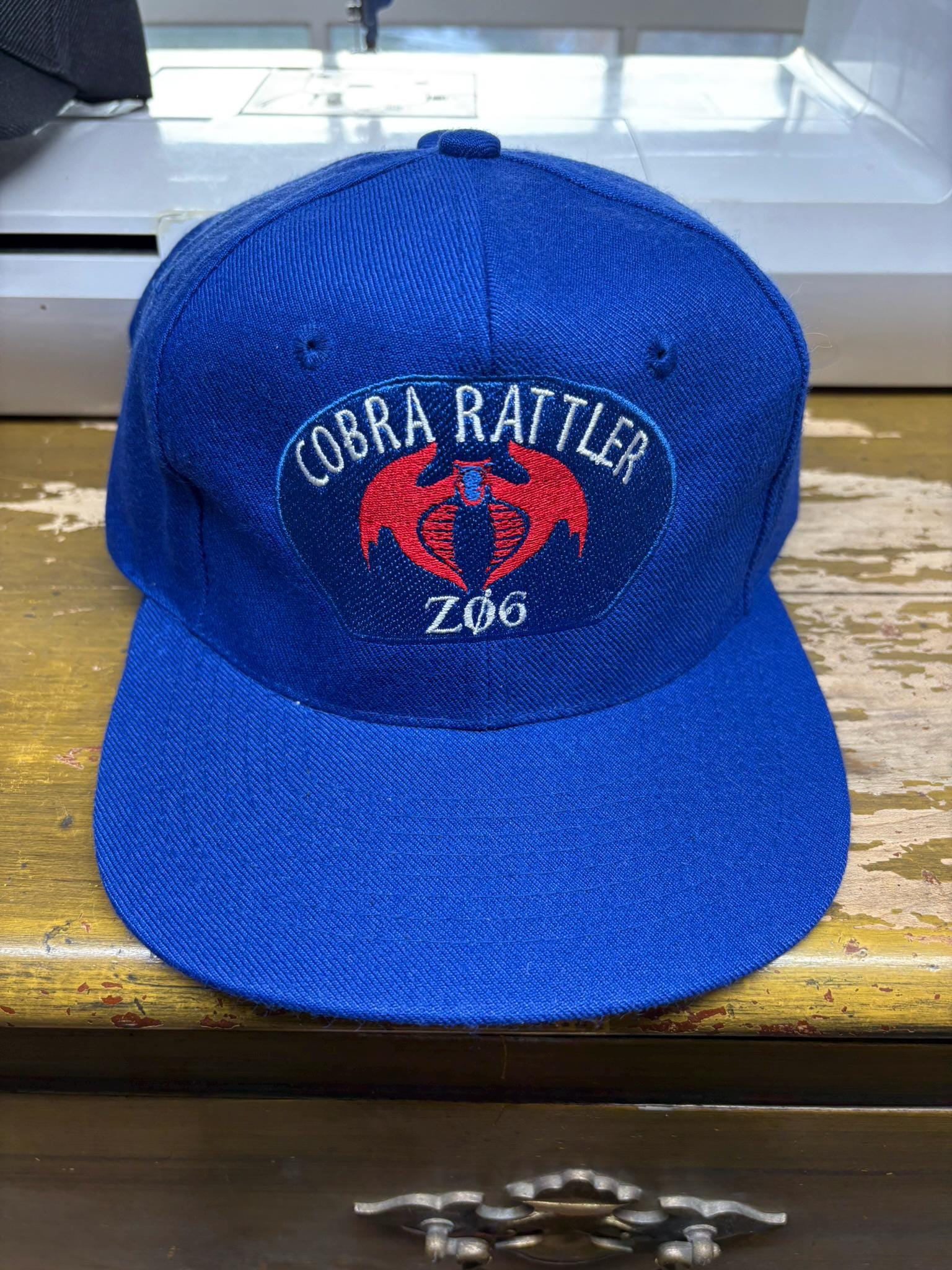 Script R Rattler Hat GI Joe A Real American Hero 1984 Cobra Rattler Pilot Wild Weasel Z06 ...