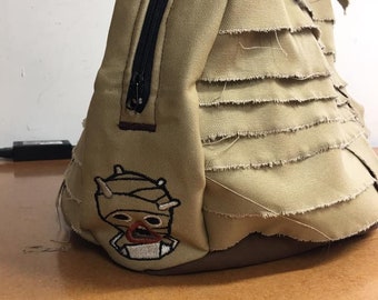 Star Wars ANH Mandalorian Tatooine Tusken Raider Sand People Uber Deluxe Helmet Head Mask Carry Bag