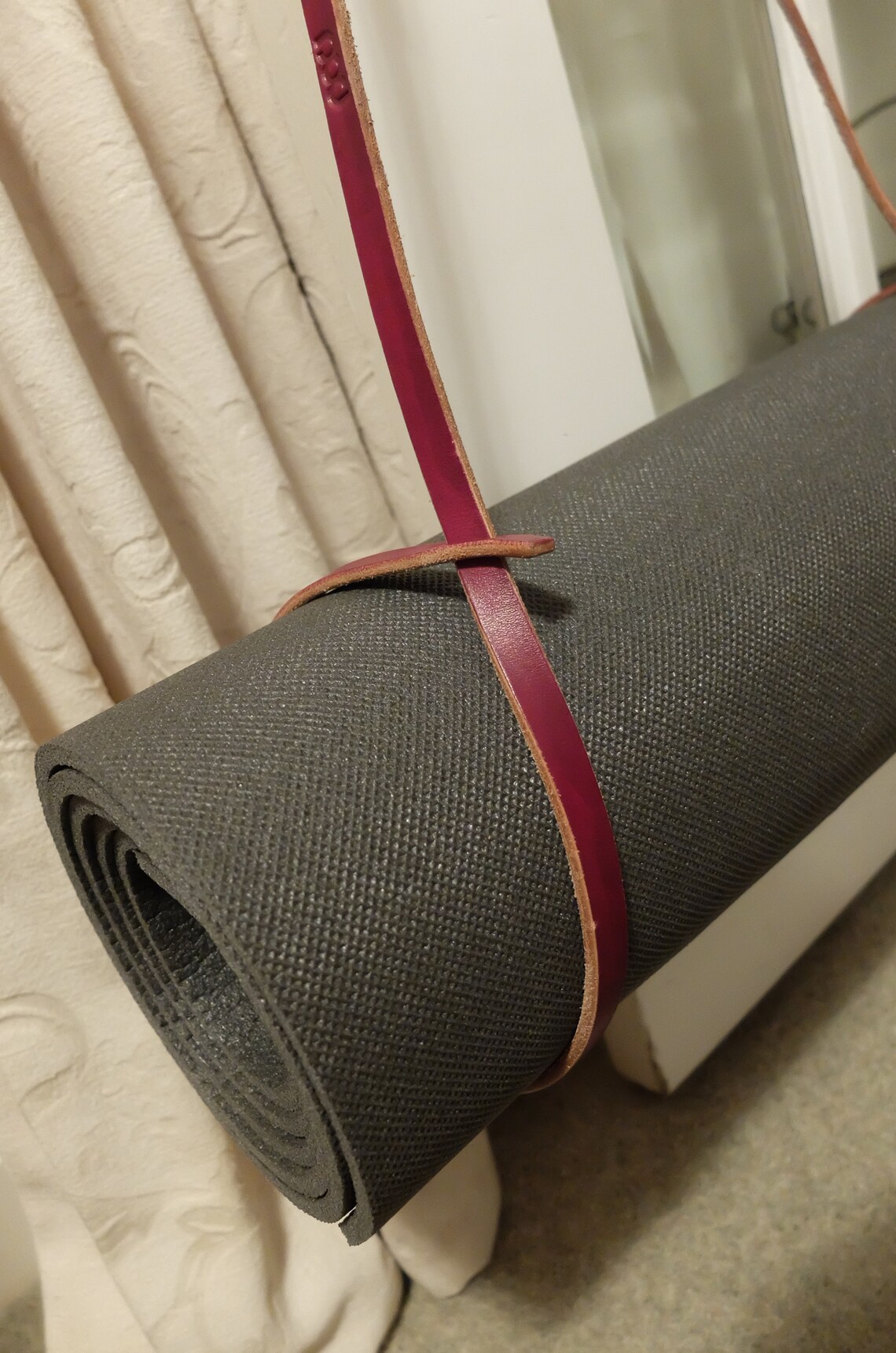 Leather Yoga Mat Strap Blanket Carrier Outdoor Gifts Etsy UK