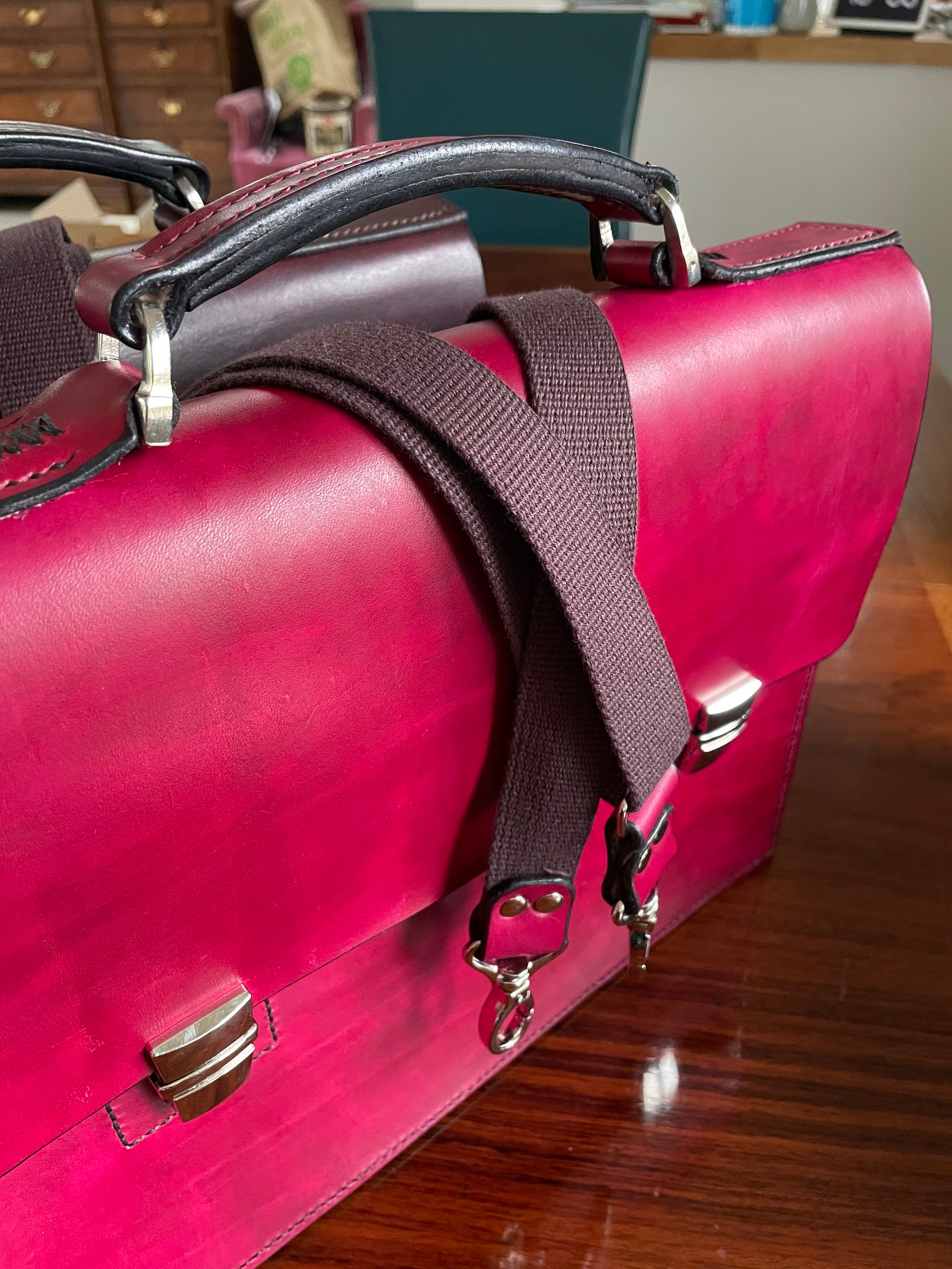 Handmade Briefcase. Beautiful Slim Design With Internal iPad Pocket