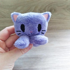 Tiny Cat plush,cuddlyplushie kawaii marshmallow cat,cute soft toy,Cat Plush Toy,Gifts for Cat Lovers,Funny CuteGift Ideas,mini cat,tinyplush image 5